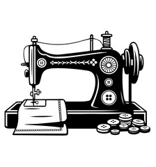 Sewing machine Vector illustration