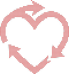 Red Heart Shape Design