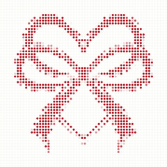 Simple Red Bow Pattern Design
