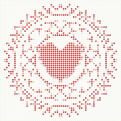 Simple Red Heart Pattern