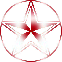 Simple Red Star Pattern Design