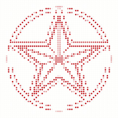Red Pattern Circle Design
