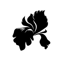 Iris  floral design element