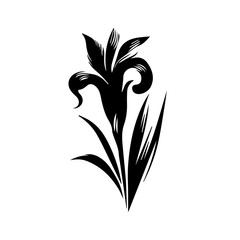 Iris  floral design element