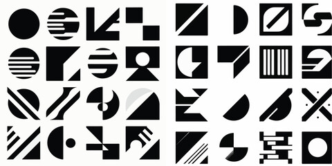 geometric silhouette vector