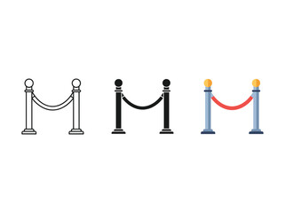 Stanchion illustrations collection