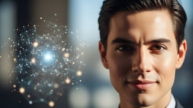 portrait of a handsome young man