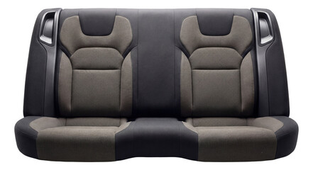 Naklejka premium Rear bench seat featuring soft inserts and built-in seatbelt guides.
