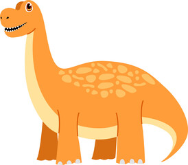 Hand drawn cute dinosaurs illustration