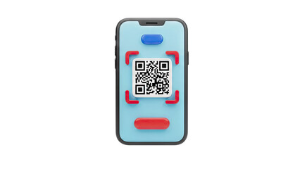 Smartphone Scanning QR Code - Digital Payment Concept