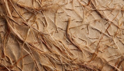Naklejka premium Close Up Of Textured Recycled Paper Showing Fibers And Uneven Surface Aged Natural