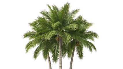 Obraz premium Trio of lush palm trees