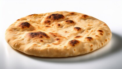 Round Baked Flatbread Light Tan With Browned Spots