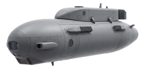 Wing-mounted electronic warfare pod for enhanced tactical capabilities.