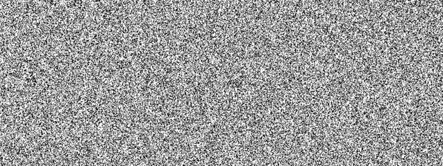 Fototapeta premium Pattern pixel glitch with signal noise and tv texture. Abstract background with black font shape interference retro grain. Curved video halftone white art wave distress vintage digital.