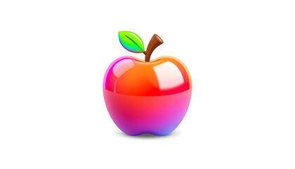 Apple icon in 3D Sugary Style