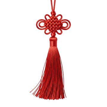 Traditional Red Chinese Knot Tassel Decoration