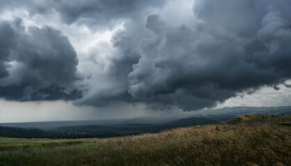 Storm Clouds In A Grey Sky