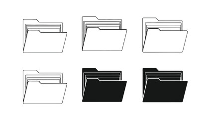 Six Folders with Files Inside.