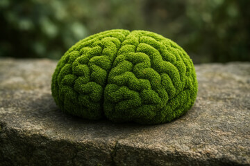 Eco-Friendly Mental Health Concept Representing Sustainable Thinking and Organic Intelligence