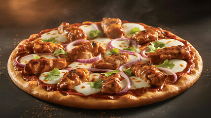 Steaming Chicken Pizza