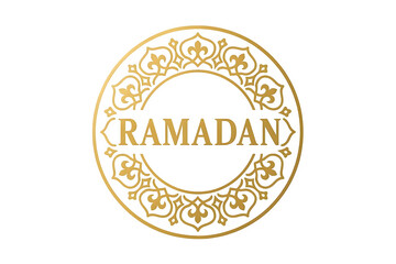 Ramadan ornament design isolated on transparent background