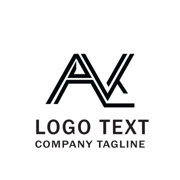 avlk or al or alk or avlk  letter logo design
