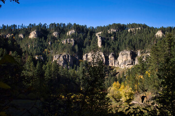 Spearfish Canyon in autumn