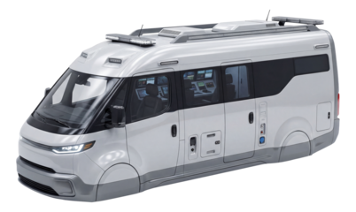 Mobile crisis response vehicle equipped with video conferencing and command center.