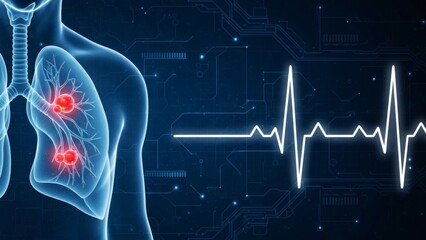 Lung Cancer Monitor Digital Health Vitals  Tumor Diagnostics.