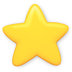 3d star award Vector illustration