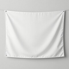 Blank Wall Tapestry Mockup Display