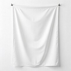 Blank Wall Tapestry Mockup Display