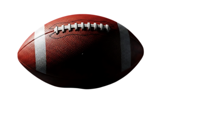 American football isolated on transparent background