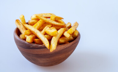 french fries in a white bowl