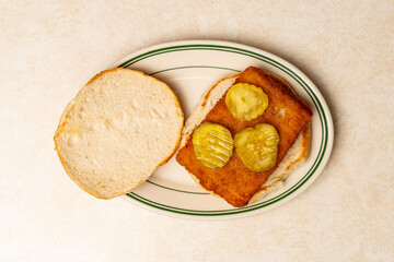 Fried fish Patty sandwich
