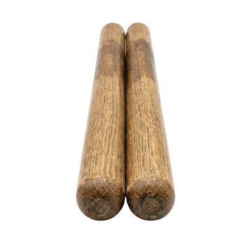 Pair Of Wooden Claves Rhythm Sticks Instrument