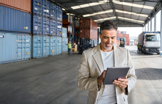 Transport delivery shipment company owner forwarder with cargo trucks vehicles. Business distribution express service. Cargo freight distribution, transportation delivering logistic industry. Banner