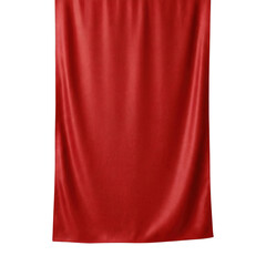 Red Satin Silk Fabric Drape Background Mockup