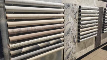 close up of steel pipes