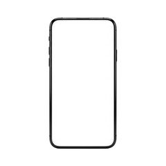 Smartphone frame isolated on transparent background