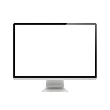 Modern computer monitor isolated on transparent background
