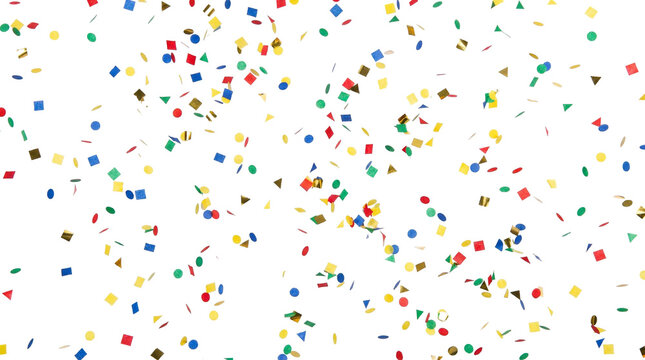 Colorful Confetti Falling Celebration