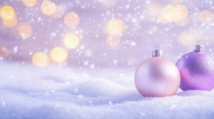 Fototapeta premium Winter Holiday Background with Ornaments