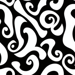 Abstract geometric holiday spiral border repeating pattern Repeating Pattern Tile Repeating Pattern Tile