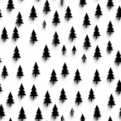 Geometric holiday tree farm aerial pattern Repeating Pattern Tile Repeating Pattern Tile
