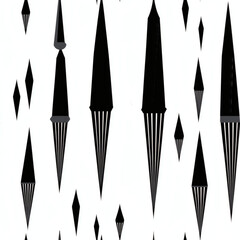 Abstract geometric holiday candle border pattern Repeating Pattern Tile Repeating Pattern Tile