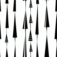 Abstract geometric holiday candle border pattern Repeating Pattern Tile Repeating Pattern Tile