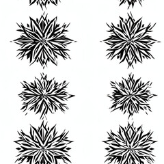 Abstract geometric snowflake pattern repeating tile Repeating Pattern Tile Repeating Pattern Tile