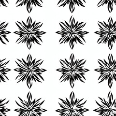 Abstract geometric snowflake pattern repeating tile Repeating Pattern Tile Repeating Pattern Tile